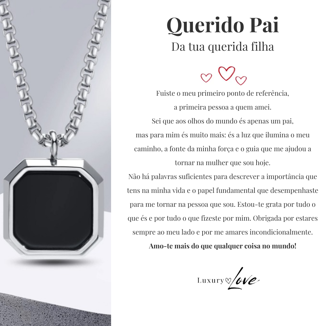 Colar Confiança® para o meu Pai (com dedicatória à escolha)