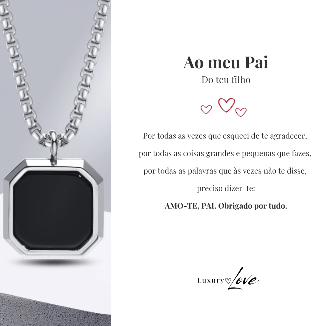 Colar Confiança® para o meu Pai (com dedicatória à escolha)