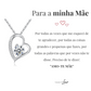 Colar Amor-Eterno™ prateado para a minha Mãe (com dedicatória especial)