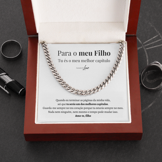 Colar Cuban Style® para o meu Filho (com dedicatória à escolha)
