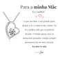Colar Amor-Eterno™ prateado para a minha Mãe (com dedicatória especial)