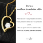 Colar Amor-Eterno™ dourado para o meu Amor (com dedicatória especial)