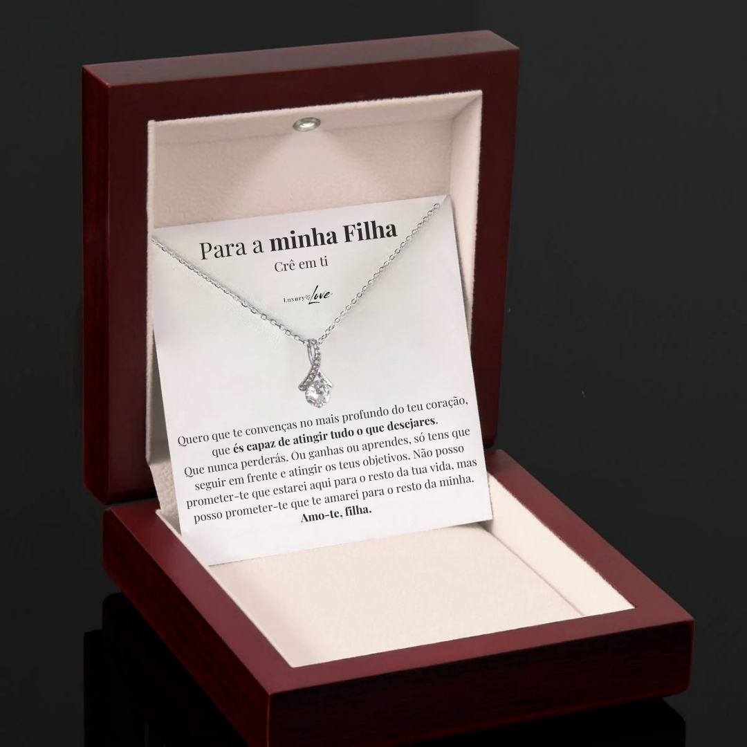 Colar Flor da Alma™ para a minha Filha (com dedicatória especial)