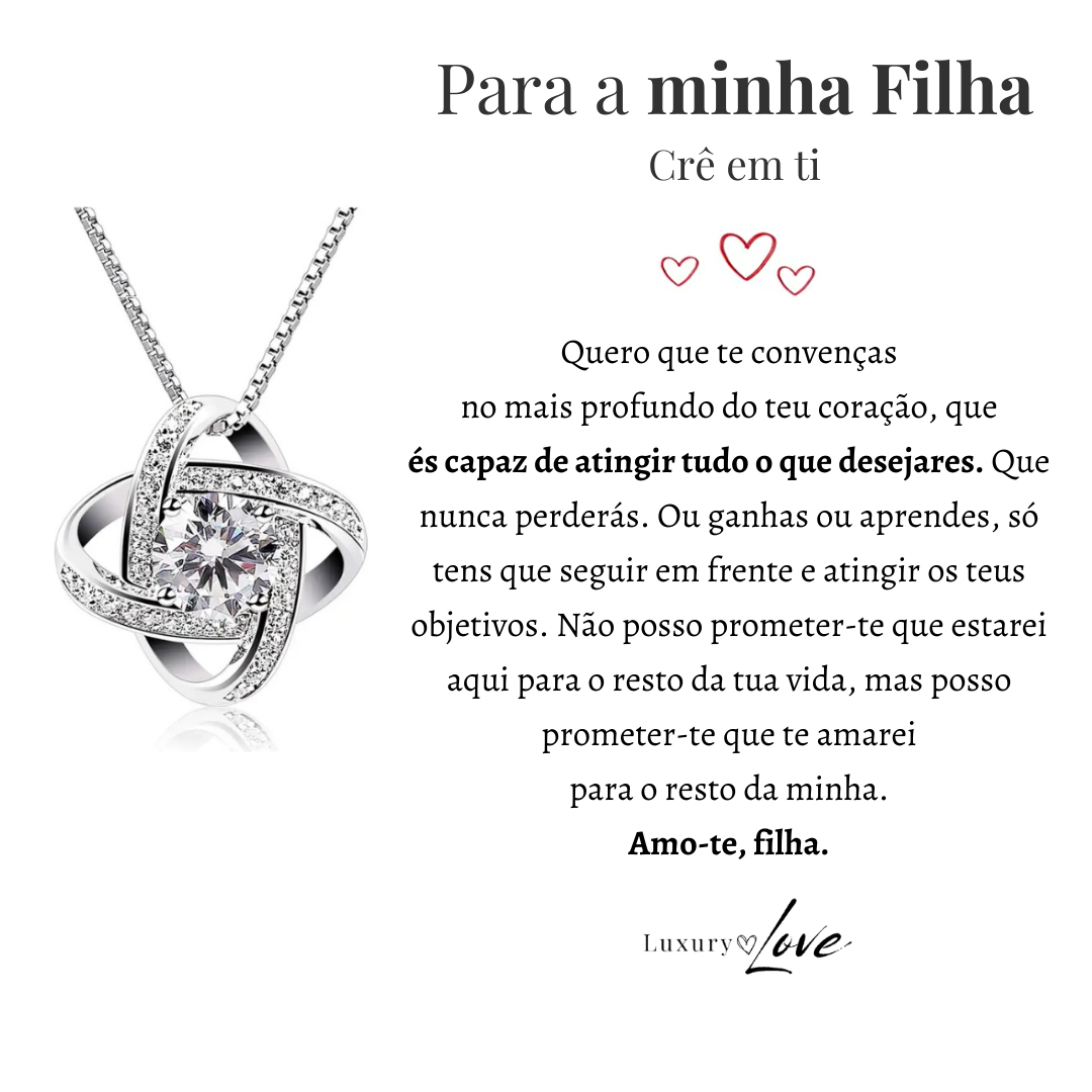 Colar Universo® para a minha Filha (com dedicatória especial)