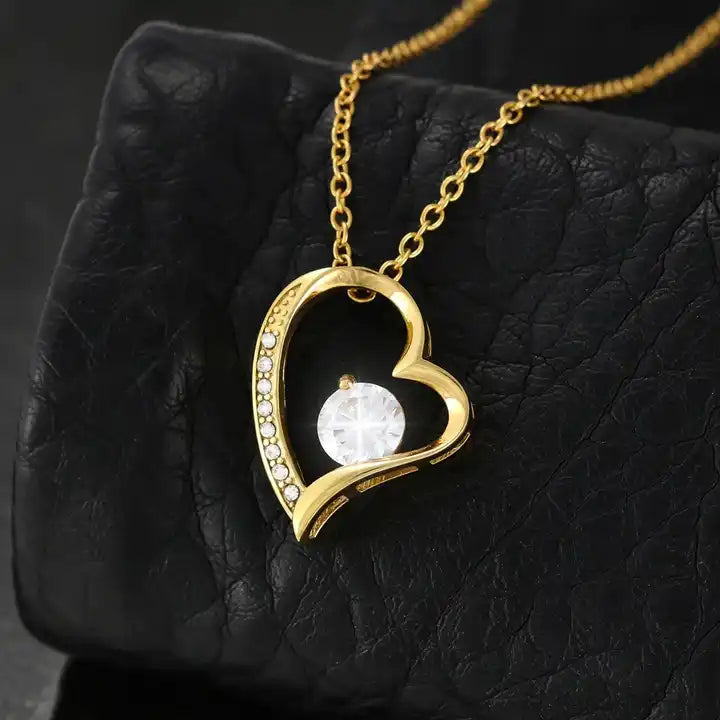 Colar Amor-Eterno™ dourado para a minha Filha (com dedicatória especial)