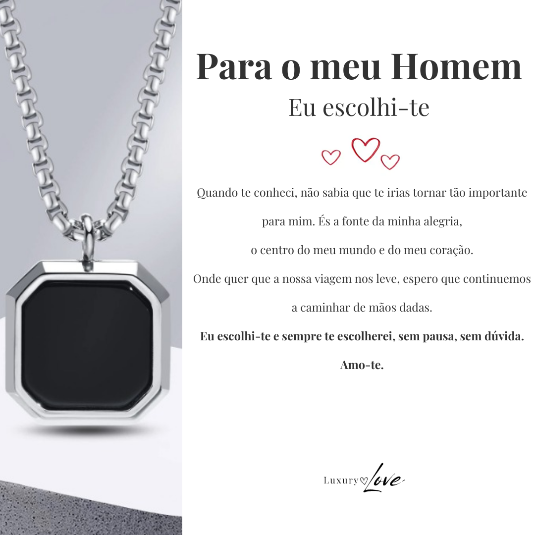 Colar Confiança® para o meu Homem (com dedicatória à escolha)