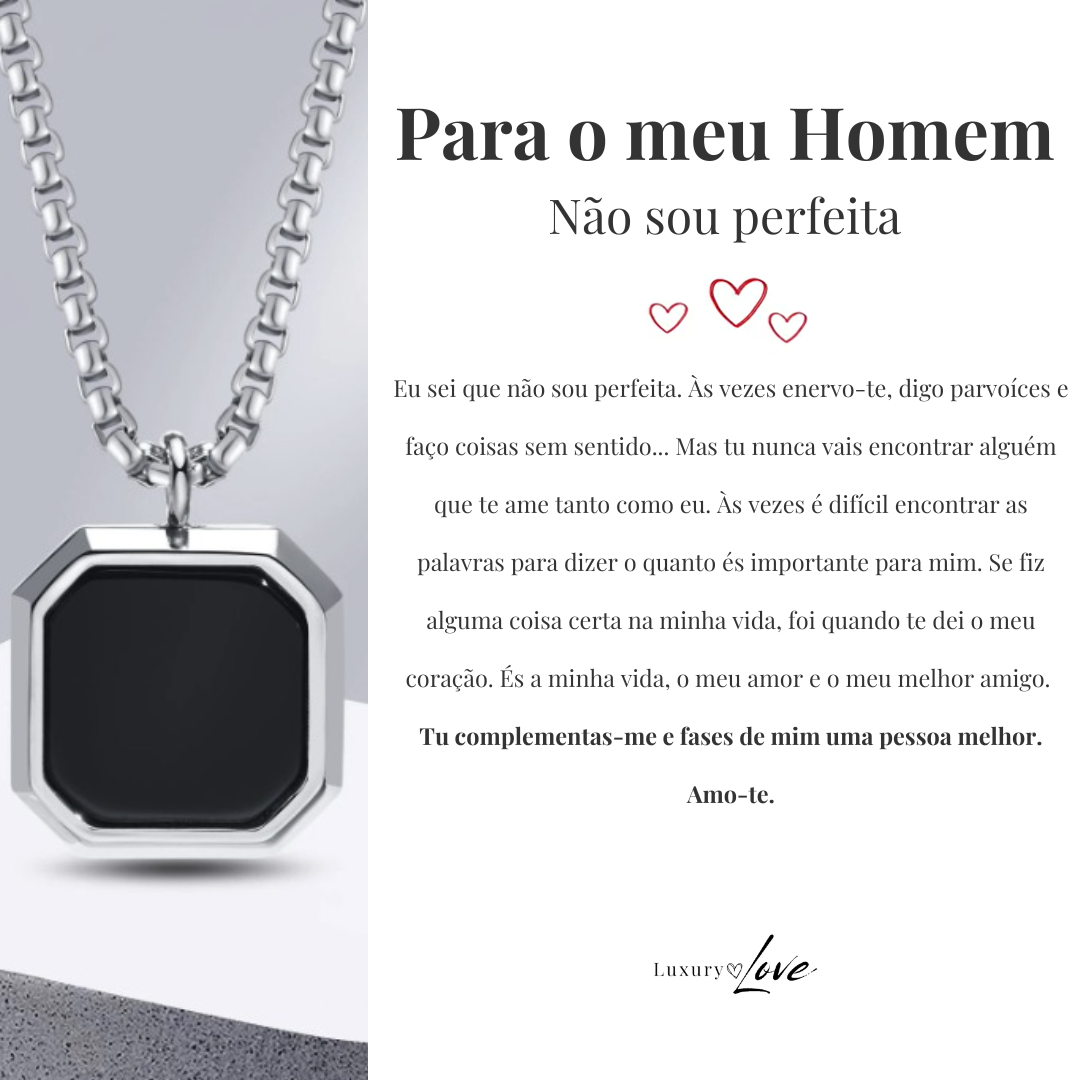 Colar Confiança® para o meu Homem (com dedicatória à escolha)
