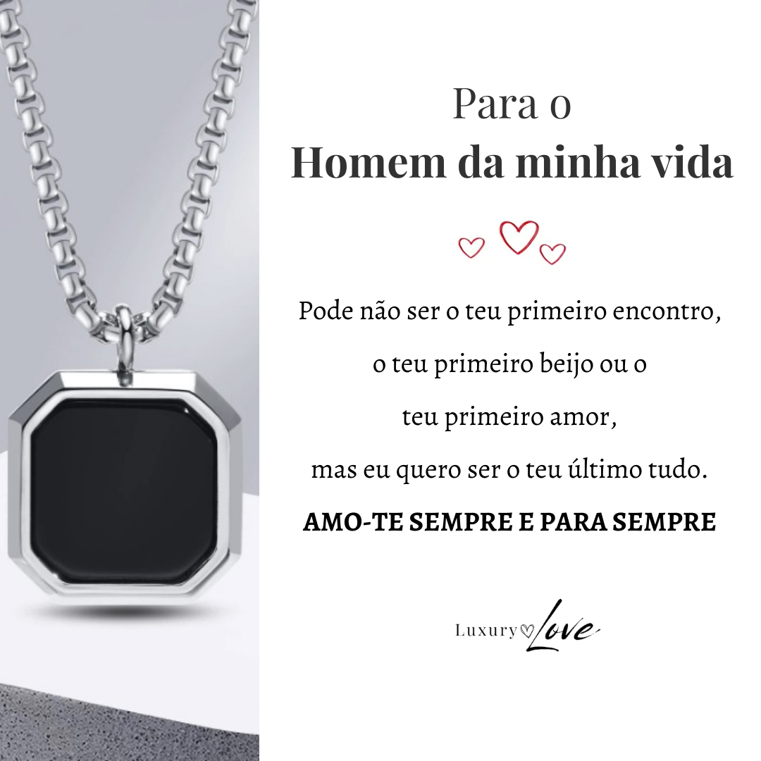 Colar Confiança® para o meu Homem (com dedicatória à escolha)