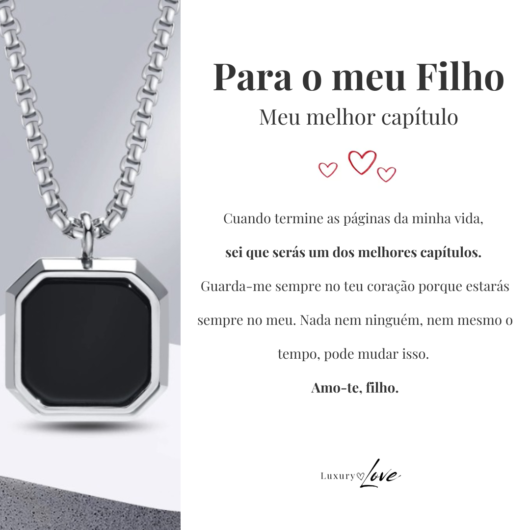 Colar Confiança® para o meu Filho (com dedicatória à escolha)