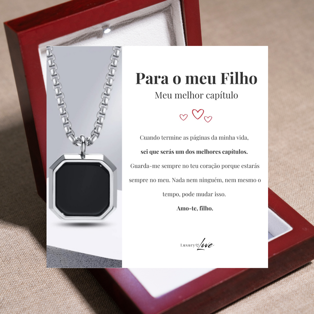 Colar Confiança® para o meu Filho (com dedicatória à escolha)
