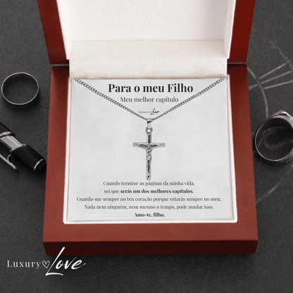 Colar Cruz® para o meu Filho (com dedicatória à escolha)