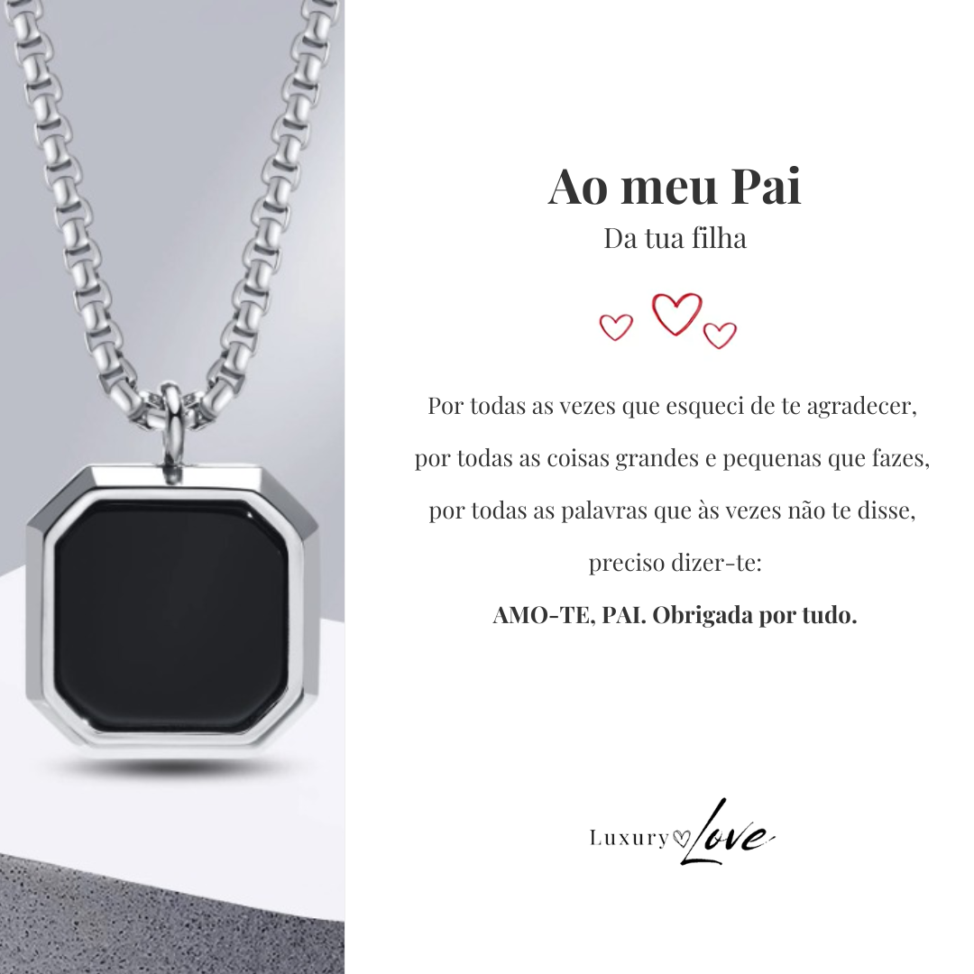 Colar Confiança® para o meu Pai (com dedicatória à escolha)