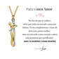 Colar Abraço-Infinito® dourado (com dedicatória)