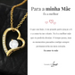 Colar Amor-Eterno™ dourado para a minha Mãe (com dedicatória especial)