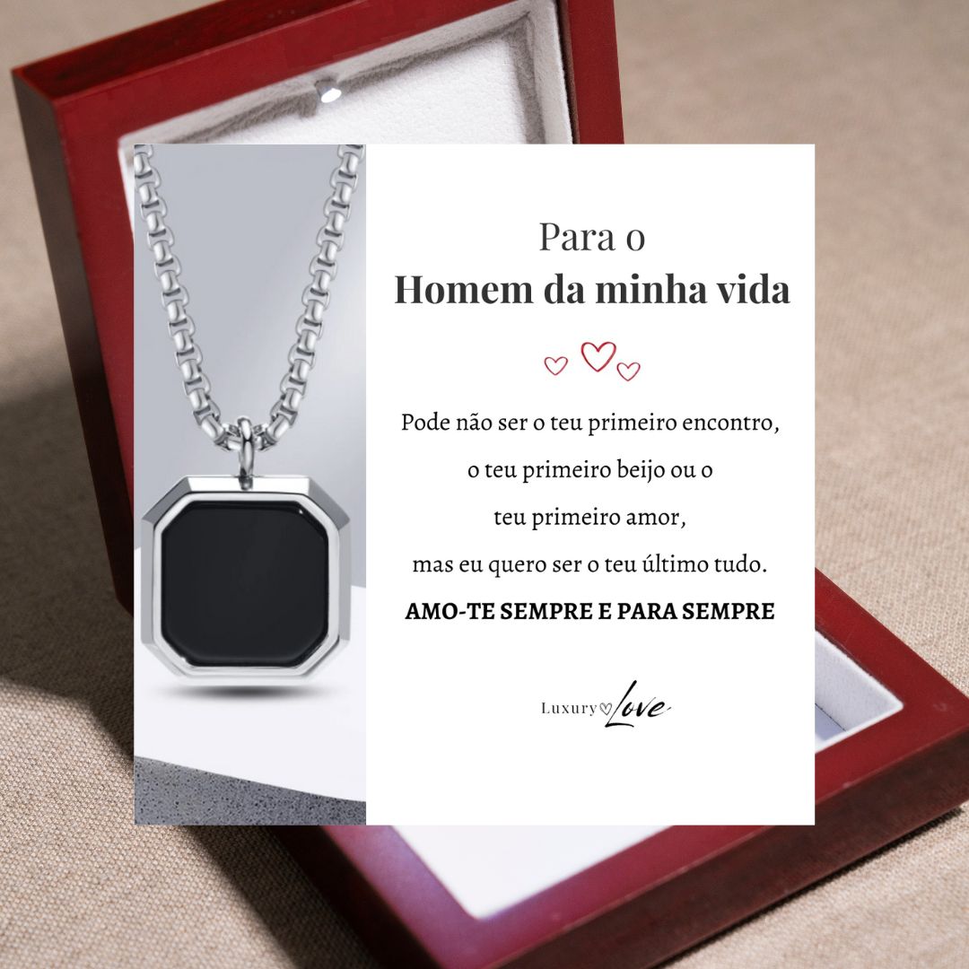 Colar Confiança® para o meu Homem (com dedicatória à escolha)