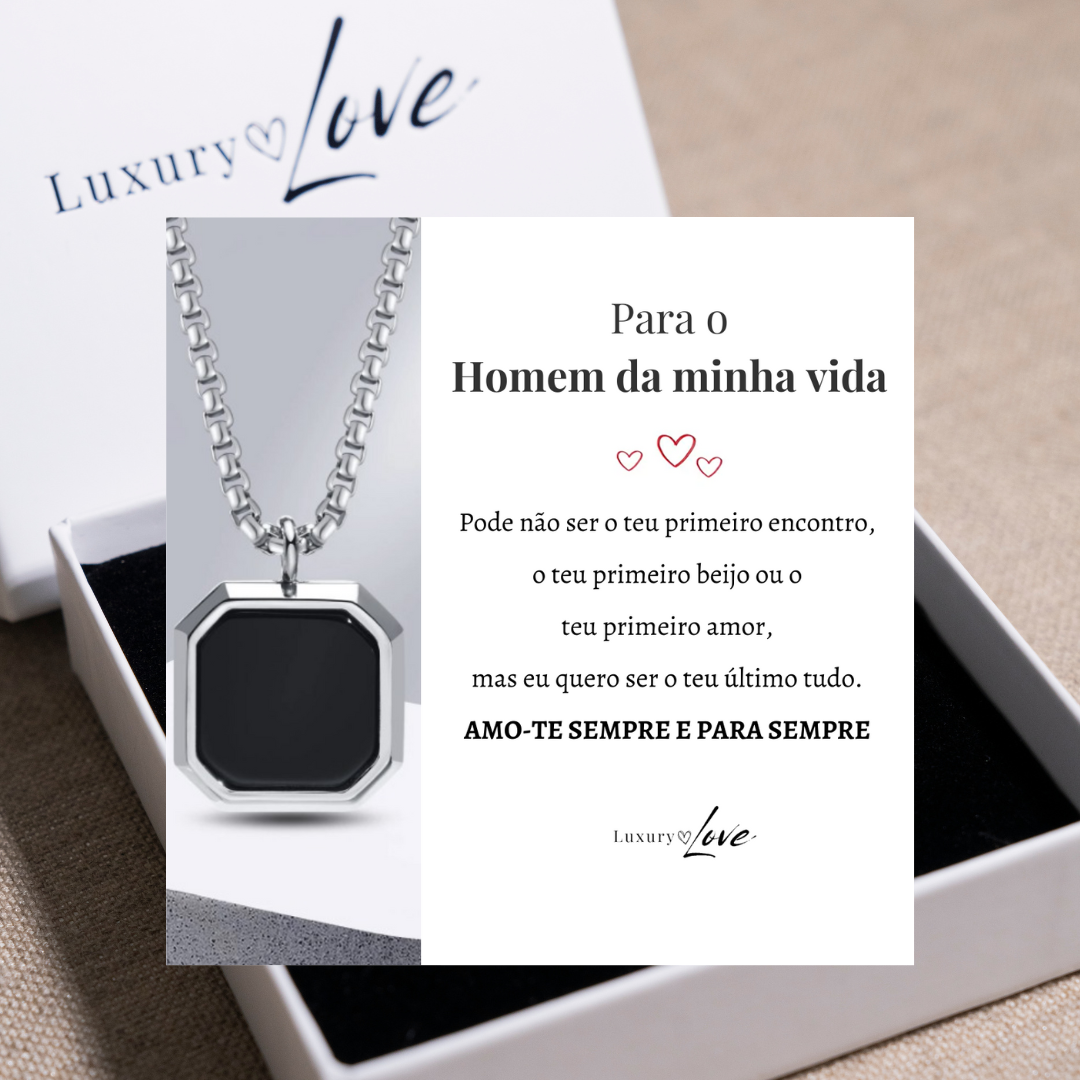 Colar Confiança® para o meu Homem (com dedicatória à escolha)