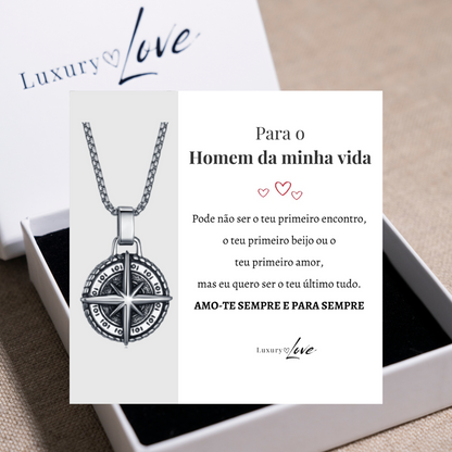 Colar Estrela do Norte® para o meu Homem (com dedicatória à escolha)