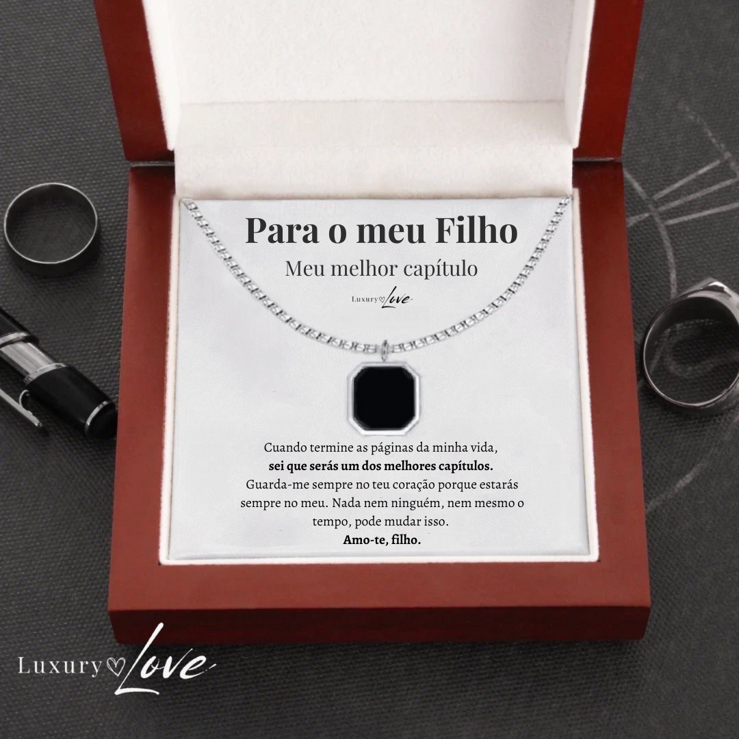 Colar Confiança® para o meu Filho (com dedicatória à escolha)