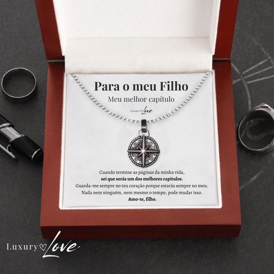 Colar Estrela do Norte® para o meu Filho (com dedicatória à escolha)