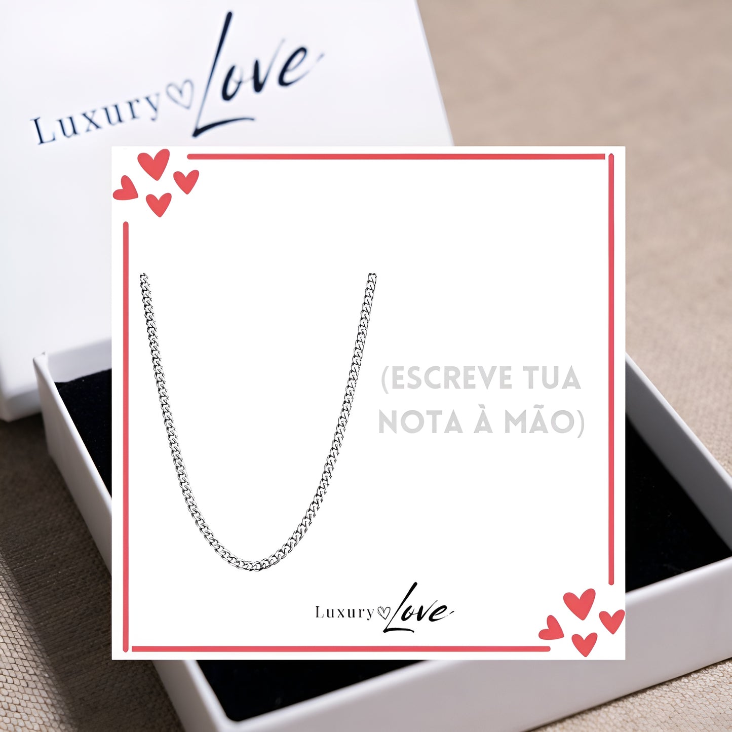 Colar Cuban Style® para o meu Homem (com dedicatória à escolha)