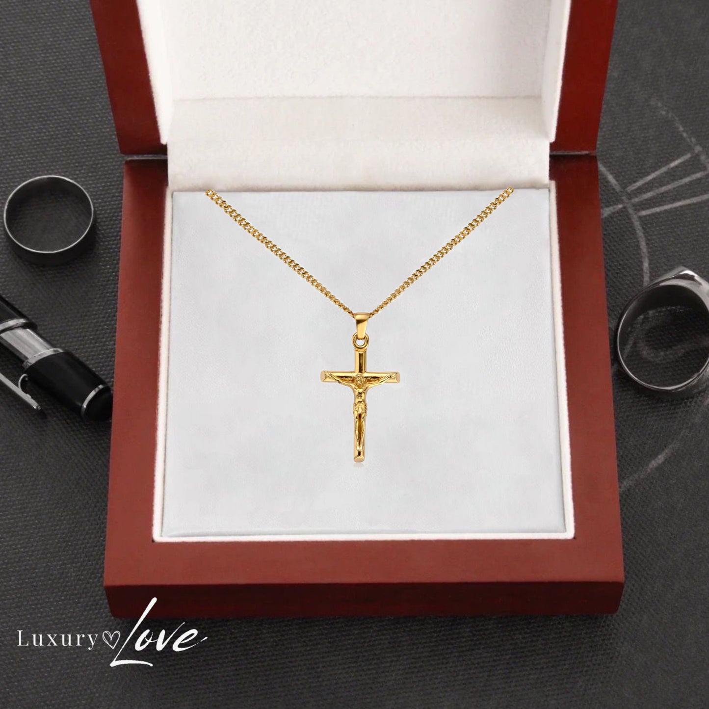 Colar Cruz® para o meu Filho (com dedicatória à escolha)