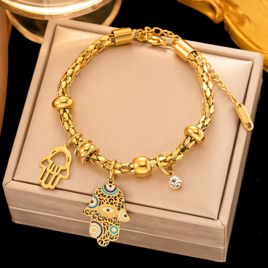 Pulseira "Mão de Fátima"